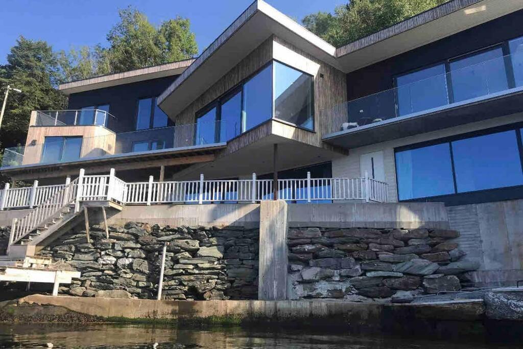 Panoramaresort In Hardangerfjorden Leilighet I Sjokanten Ved Hardangerfjorden For 7 Personer Boat , Sauna,Kajak, Sup For Rent Oystese Ngoại thất bức ảnh
